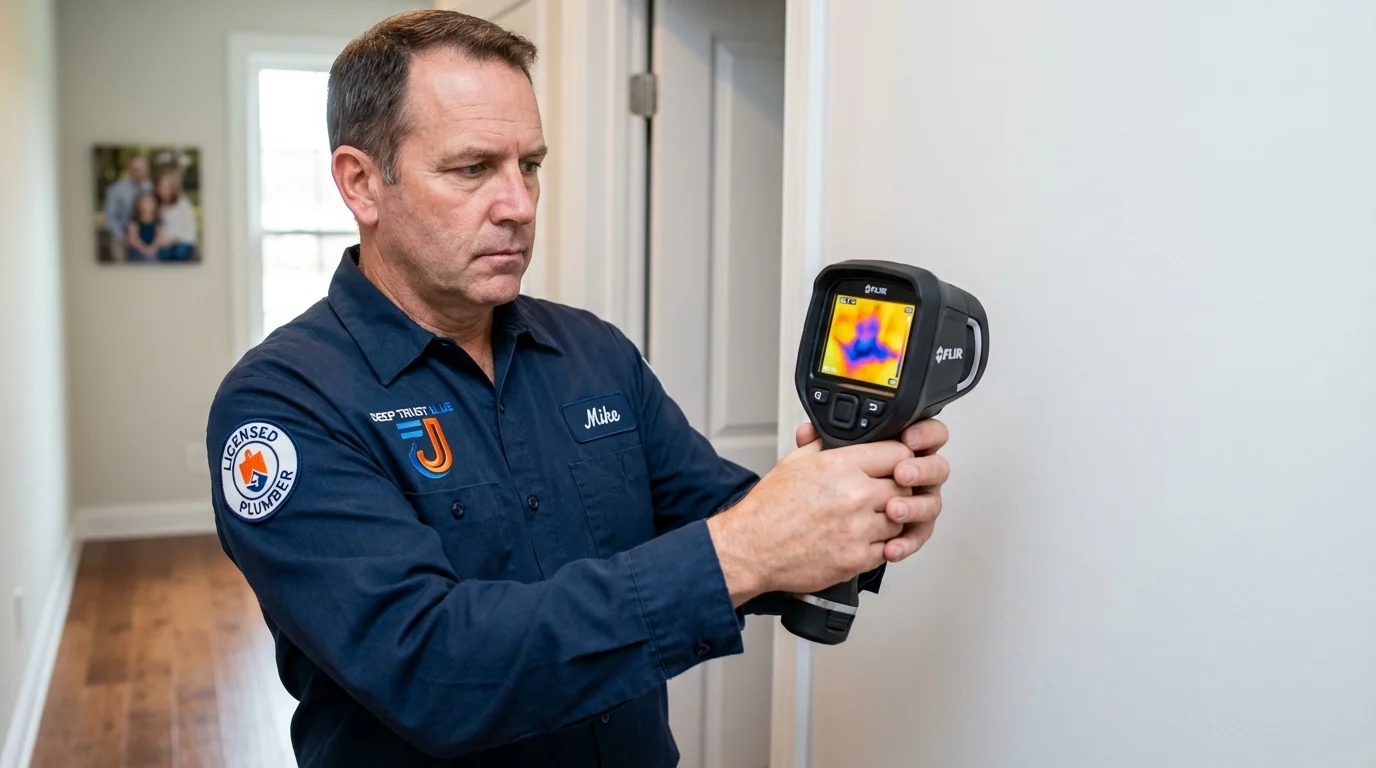 Thermal imaging leak detection by Johns Plumbing LLC in Mount Union